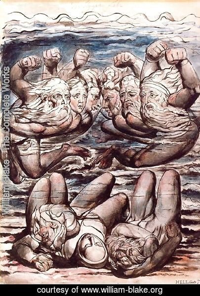 William Blake - Illustration to Dante's Divine Comedy, Hell 4