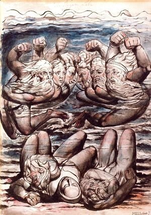 William Blake - Illustration to Dante's Divine Comedy, Hell 4