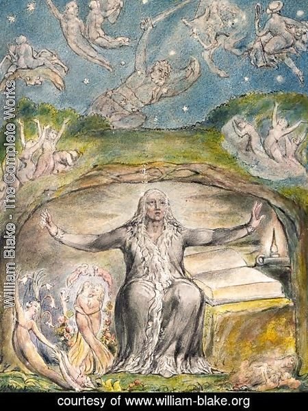 William Blake - Illustration to Milton's L'Allegro and Il Penseroso