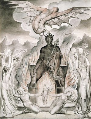 William Blake - Illustration to Milton's On the Morning of Christ's Nativity 4