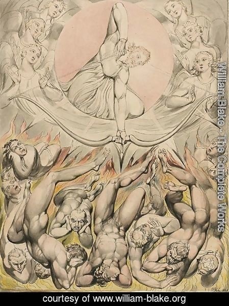 William Blake - The Casting of the Rebel Angels into Hell