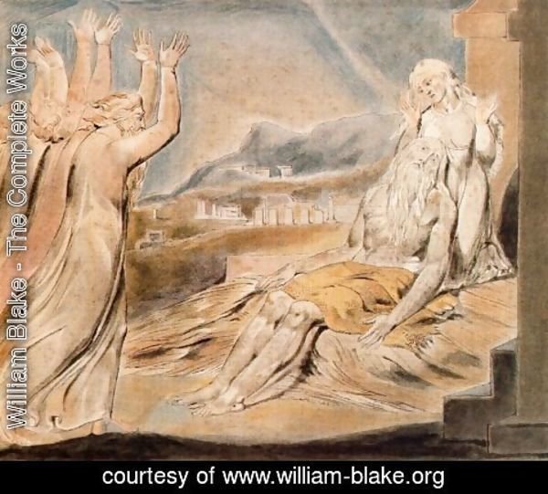 William Blake - Illustration to Book of Job 2