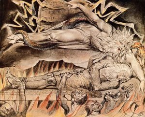 William Blake - Illustration to Book of Job 3