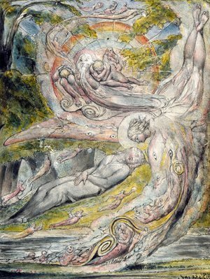 William Blake - Milton's Mysterious Dream