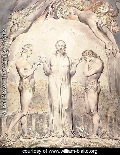 William Blake - Illustration to Milton's Paradise Lost 12