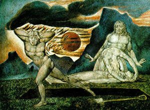 William Blake - The Body of Abel Found by Adam & Eve 1825