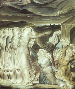 William Blake - The Parable of the Wise and Foolish Virgins 1822